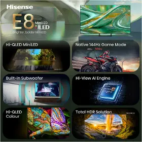 QLED televízor - Hisense 55E8S - 10