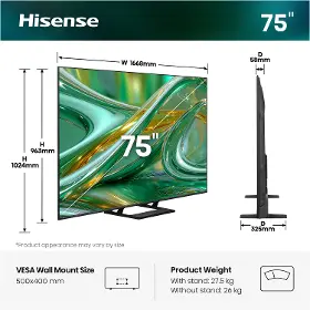 QLED televize - Hisense 75E8S - 3
