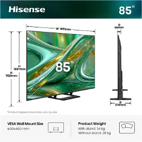 QLED televízor - Hisense 85E8S - 3