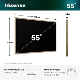 Frame QLED TV - Hisense 55S7S - 3