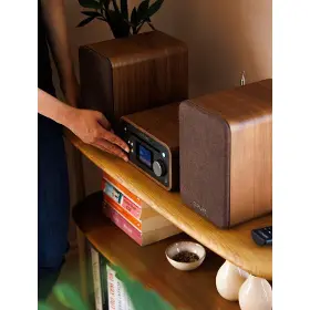 Mikrosystém - Pure Acoustics Classic Stereo Mini hnědý - 4