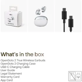 Slúchadlá True Wireless - Shokz OpenDots 2 Grey - 8