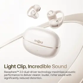 Slúchadlá True Wireless - Shokz OpenDots 2 White - 9
