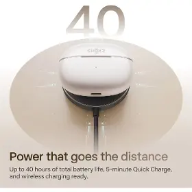 Slúchadlá True Wireless - Shokz OpenDots 2 White - 10