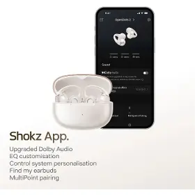 Slúchadlá True Wireless - Shokz OpenDots 2 White - 12