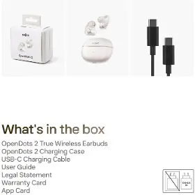 Slúchadlá True Wireless - Shokz OpenDots 2 White - 13