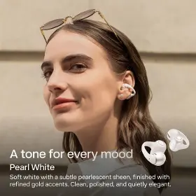 Slúchadlá True Wireless - Shokz OpenDots 2 White - 7