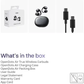 Slúchadlá True Wireless - Shokz OpenDots Air Black - 6