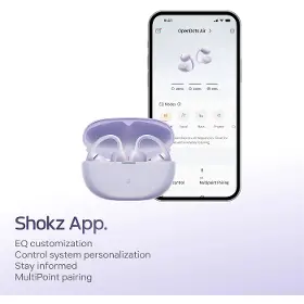 Slúchadlá True Wireless - Shokz OpenDots Air Purple - 9