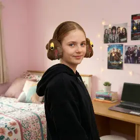 Bezdrátová sluchátka - Lazerbuilt Jurassic World Plush Bluetooth Headphones - 11