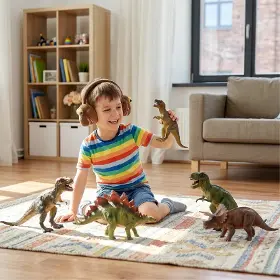 Bezdrátová sluchátka - Lazerbuilt Jurassic World Plush Bluetooth Headphones - 13