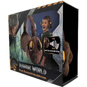 Bezdrátová sluchátka - Lazerbuilt Jurassic World Plush Bluetooth Headphones - 16