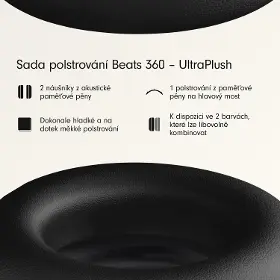 Náhrad. náušníky pro sluchátka - Beats 360 Ultra Plush Cushion Kit Black - 2