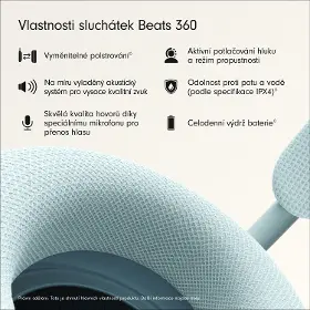 Slúchadlá bezdrôtové - Beats 360 Headphones Knit Cushions Sky - 2