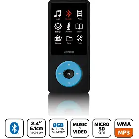 MP3/MP4 přehrávač - Lenco Xemio-860BU - 2