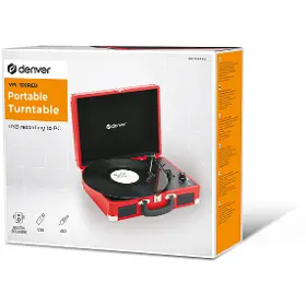 Gramofon - Denver VPL-120 RED kufříkový - 4