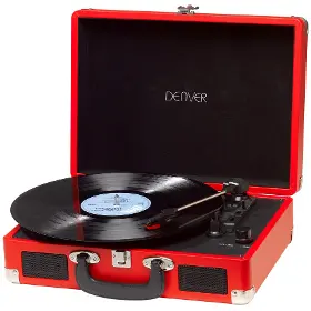 Gramofon - Denver VPL-120 RED kufříkový - 1