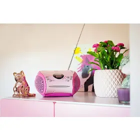 Radiomagnetofon s CD - Lenco SCD-24 Pink - 11