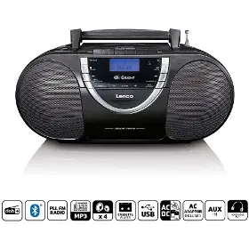 Radiomagnetofon s CD - Lenco SCD-6900BK - 5
