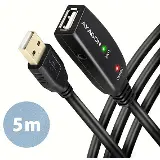 Axagon ADR-205, USB 2.0 A-M -> A-F aktívny predlžovací / repeater kábel, 5m