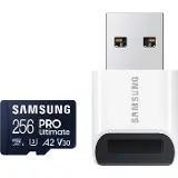 Samsung Micro SDXC 256GB PRO Ult + USB