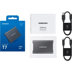 Externí SSD - Samsung Externí SSD T7 4TB Grey - 8