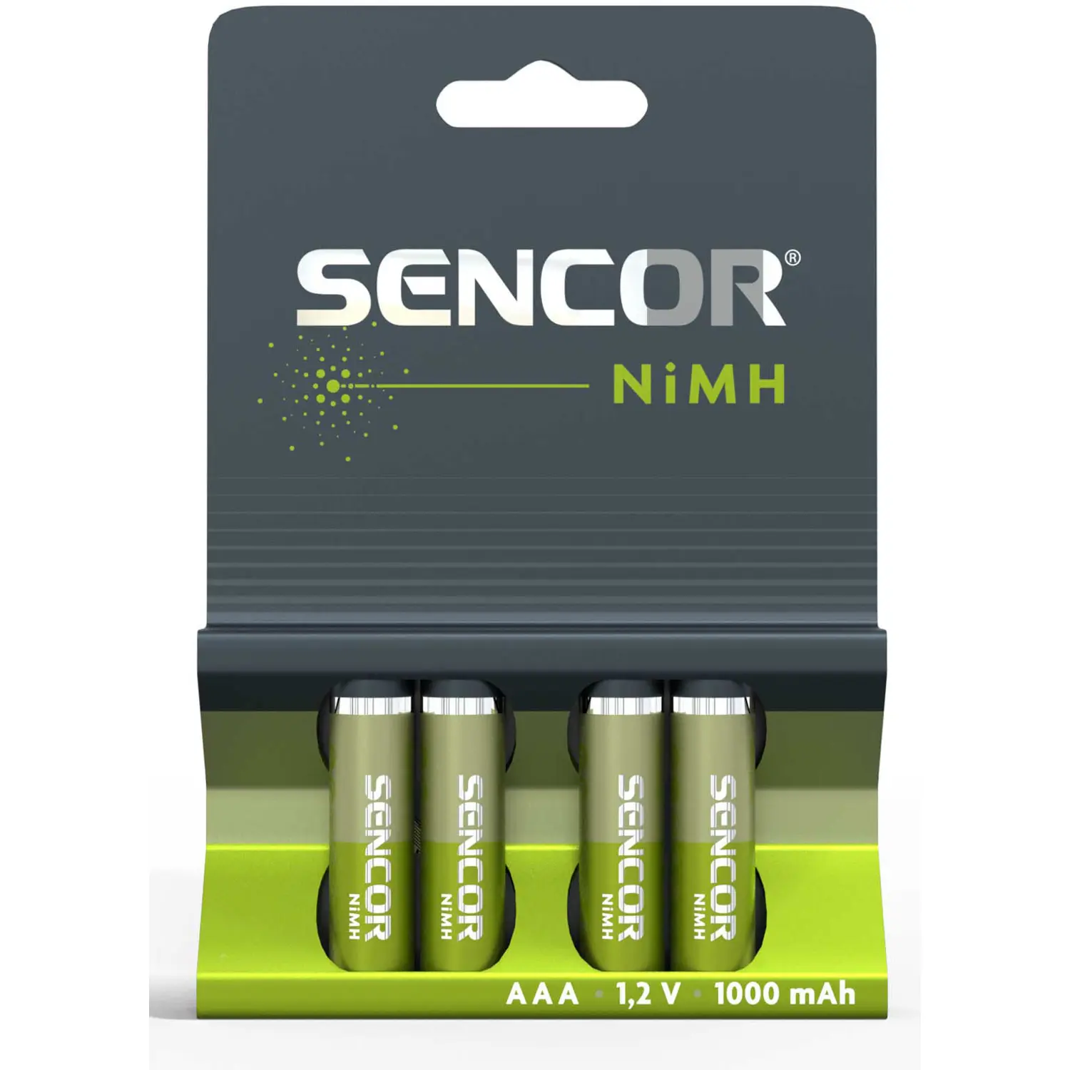 Sencor SBA HR03 4BP AAA NiMH 1000mAh Baterie – fotografie 1