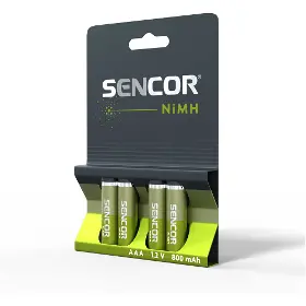 Batéria - Sencor SBA HR03 4BP AAA NiMH 800mAh - 6