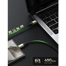 USB-C kabel - Voltme Powerlink Utron 5A/240W 1.2m černý - 3