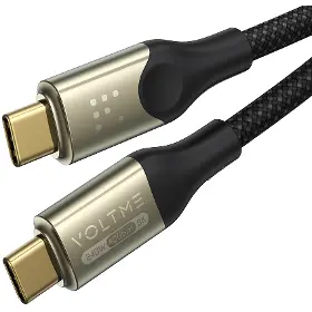 USB-C kabel - Voltme Powerlink Utron 5A/240W 1.2m černý - 1