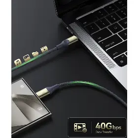USB-C kabel - Voltme Powerlink Utron 5A/240W 1.2m blue/grey - 3