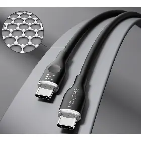 USB-C kabel - Voltme Powerlink Moss CTC 3A/60W 1,0m Black - 2