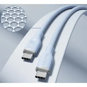 USB-C kabel - Voltme Powerlink Moss CTC 3A/60W 1,0m Blue - 2