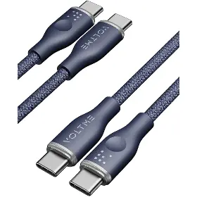 USB-C kabel - Voltme Powerlink Rugg 3A/60W 1m modrý1,0m (blue) - 1
