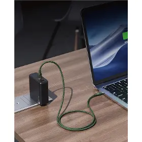 USB-C kabel - Voltme Powerlink Rugg CTC 5A/100W 1,8m Green - 4