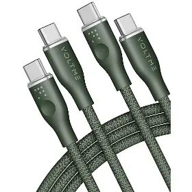 USB-C kabel - Voltme Powerlink Rugg CTC 5A/100W 1,8m Green - 1