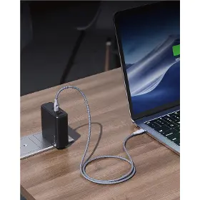 USB-C kabel - Voltme Powerlink Rugg CTC 5A/100W 1,8m Grey - 4