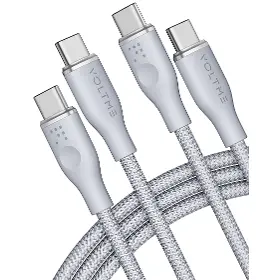 USB-C kabel - Voltme Powerlink Rugg CTC 5A/100W 1,8m Grey - 1