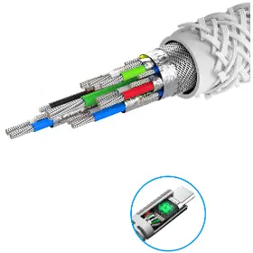 USB-C kabel - Swissten USB C / USB C 1,5 m White 71541014 - 3