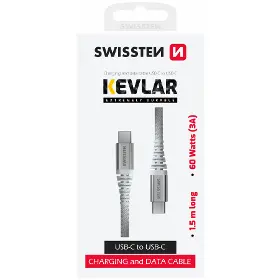 USB-C kabel - Swissten USB C / USB C 1,5 m White 71541014 - 6