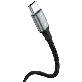 USB-C kabel - Swissten USB A / USB C 1,5 m Black (71521309) - 2