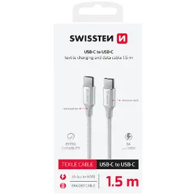 USB-C kabel - Swissten USB C / USB C 1,5 m White71528204 - 3