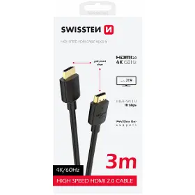 HDMI kabel - Swissten 75501113 HDMI 2.0 3 m - 7