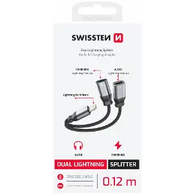 Redukce - Swissten 73502303 Lightning/Lightning 0,12 m - 2