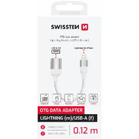 Redukce - Swissten 73501218 USB A/Lightning 0,12 m - 2