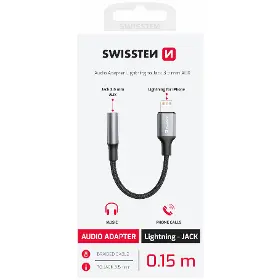 Redukce - Swissten Lightning/Jack 3,5mm - 2