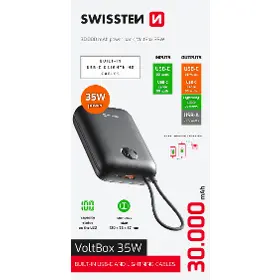 Powerbanka - Swissten Voltbox 30000mAh - 7