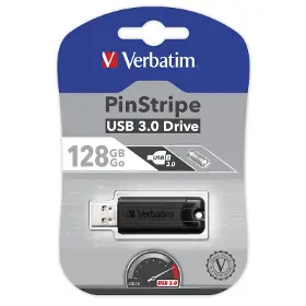 Flash disk - Verbatim 128GB USB Flash 3.0 PinStripe - 1