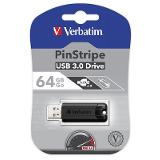 Verbatim 64GB USB Flash 3.0 PinStripe