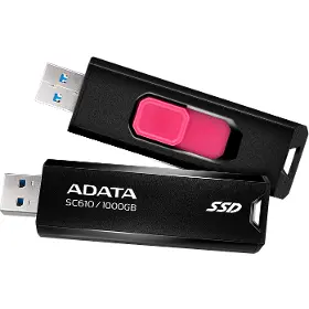 Externí SSD - Adata SC610 1TB Black/Red - 6